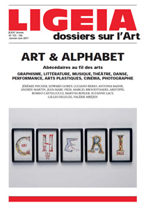 N 153-156, JANVIER-JUIN 2017 - DOSSIER : ART & ALPHABET