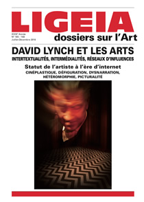 N 165-168, Juillet-Dcembre 2018 - DOSSIER : DAVID LYNCH ET LES ARTS