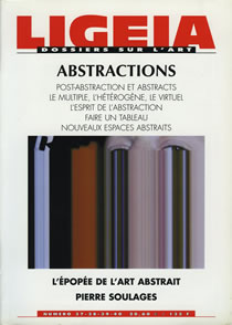 N°37-40, OCTOBRE 2001-JUIN 2002 - DOSSIER : ABSTRACTIONS