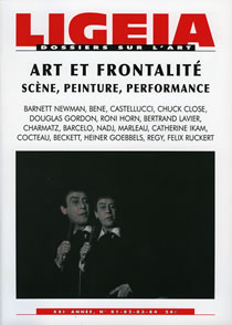 N°81-84, JANVIER-JUIN 2008 - DOSSIER : ART ET FRONTALITE