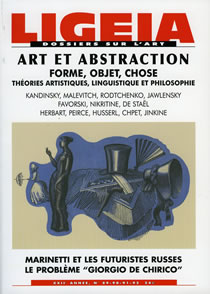 N°89-92, JANVIER-JUIN 2009 - DOSSIER : Art et Abstraction